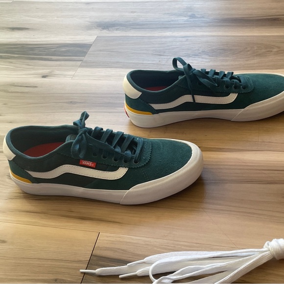 Rare Vans Dark Teal Suede China Ferguson Pro Board Sneakers 500714 Size 8 Men’s - Picture 3 of 10